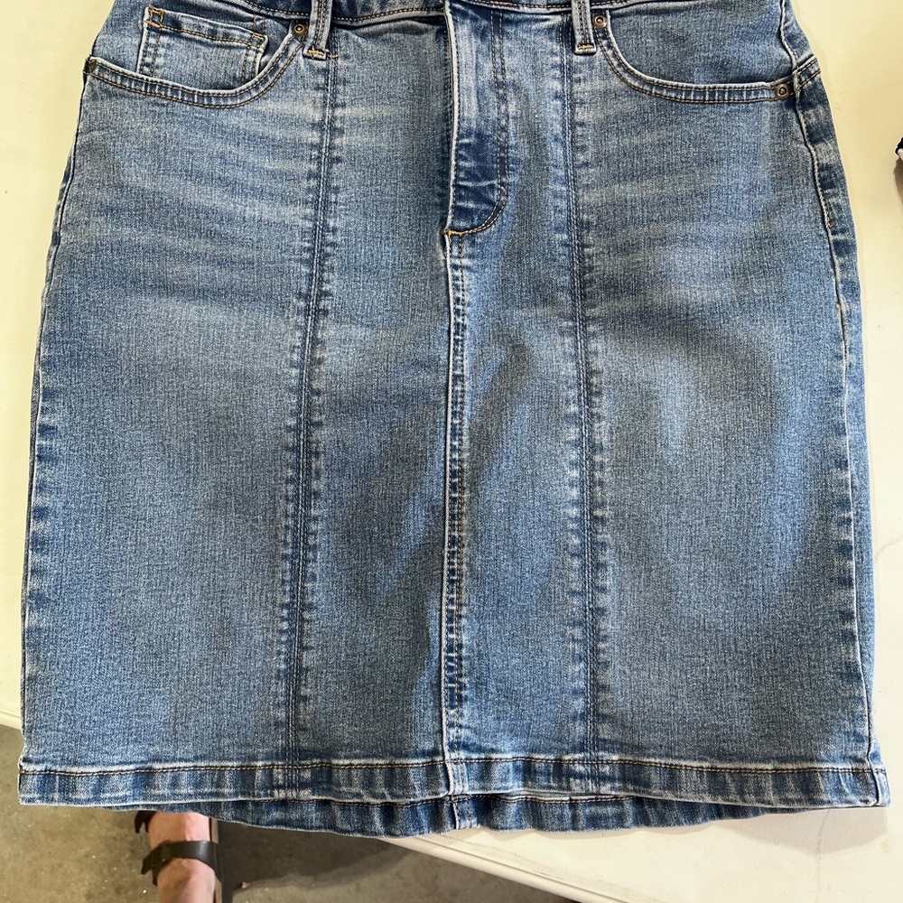 Classic Blue Denim Skirt